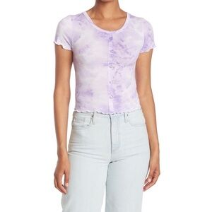Abound • Tie Dye Button Front Top